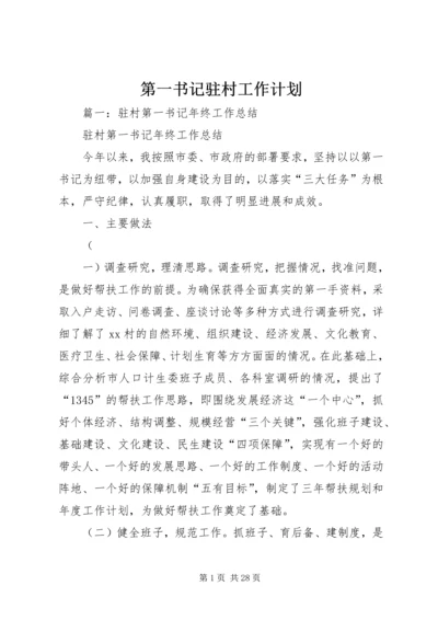 第一书记驻村工作计划 (5).docx