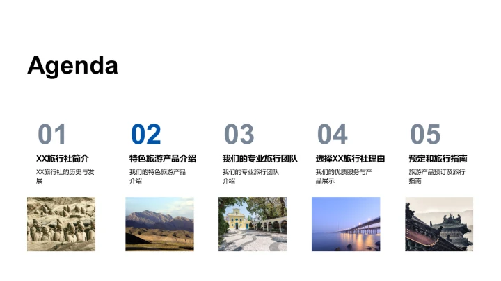 XX旅行社企业介绍PPT模板