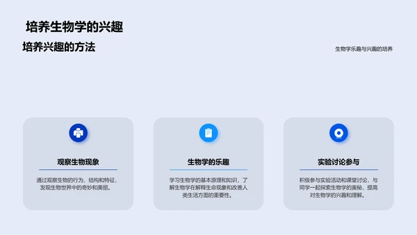 生物学科知识讲解PPT模板