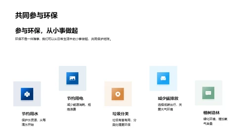 环保行动，从我做起