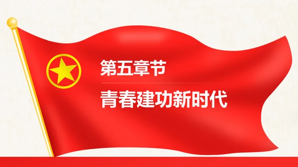 红色大气共青团十八大学习解读PPT模板