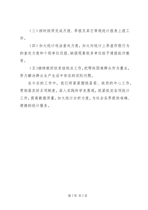 统计局上半年工作总结和下半年工作计划_1 (2).docx