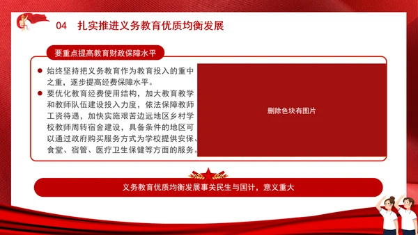 教育系统扎实推进义务教育优质均衡发展主题党课PPT