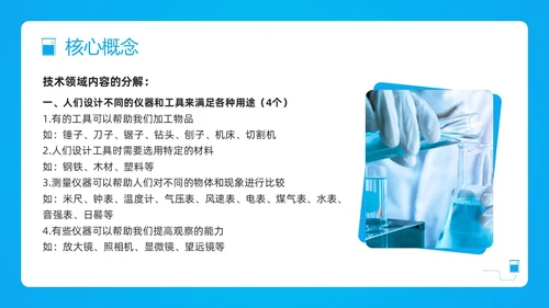 蓝色简约小学科学课程标准解读PPT模板宣传PPT动态PP新课标解读