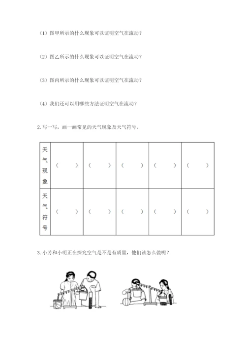 教科版三年级上册科学期末测试卷（考试直接用）.docx