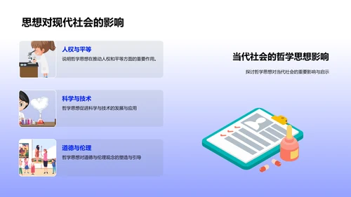 哲学大师思想深探PPT模板