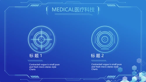 蓝色医疗科技信息化建设工作总结PPT
