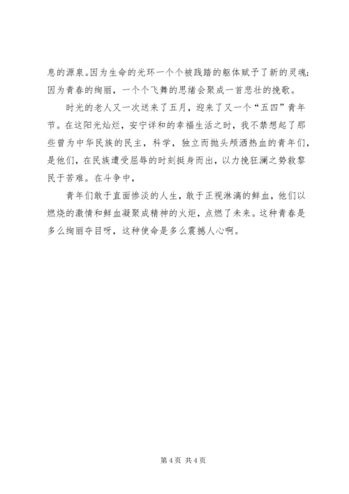 关于青春的演讲稿 (4).docx