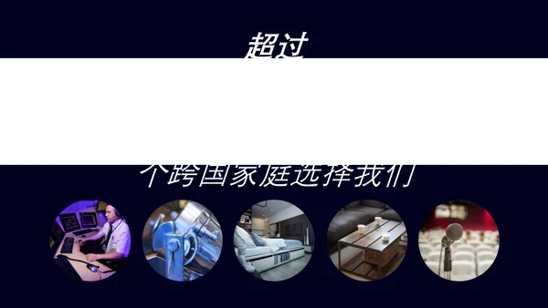 黑蓝商务房地产通用PPT模板