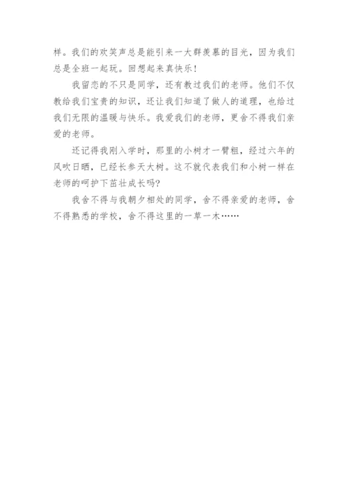 难忘的小学生活作文500字.docx