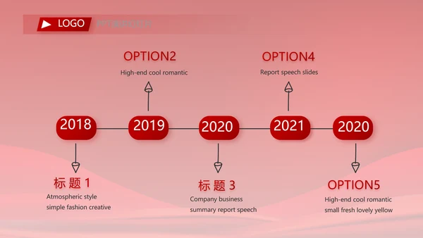 红色大气党建政府党支部工作总结PPT