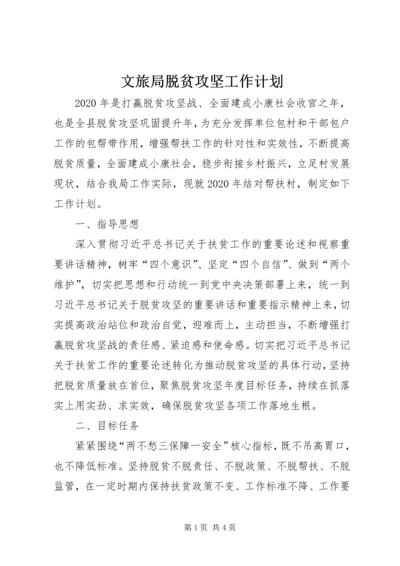 文旅局脱贫攻坚工作计划.docx