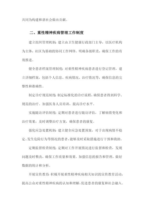 重性精神疾病管理工作制度及工作计划和流程.docx