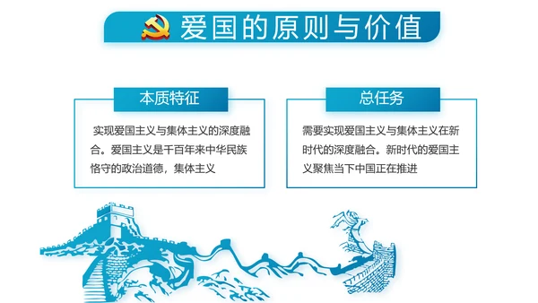 蓝色党支部年终工作总结学习教育PPT