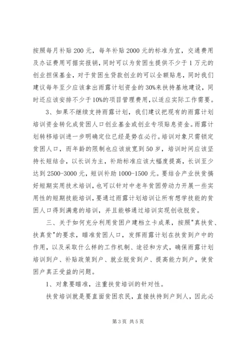 扶贫办雨露计划工作报告范文.docx