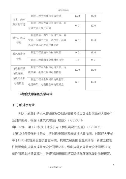 抗震支架安装工程施工方案范本.docx