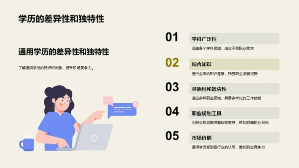 通用学历引领职业