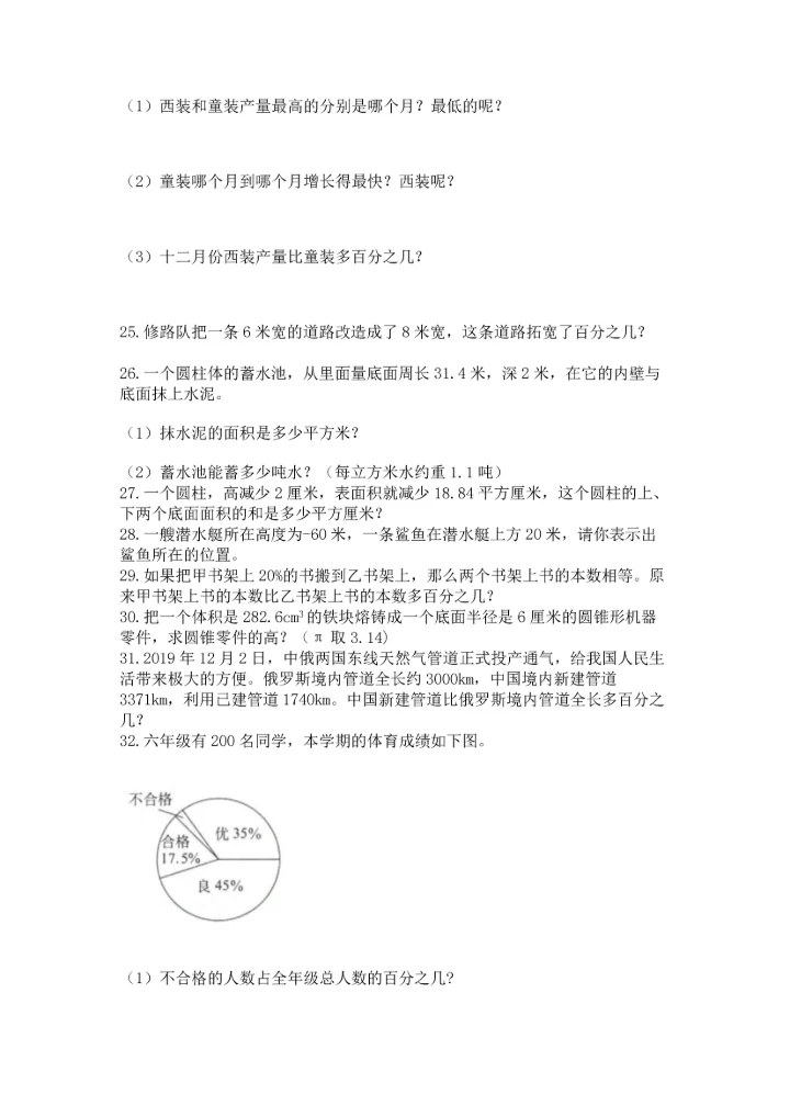 六年级小升初数学应用题50道【历年真题】.docx