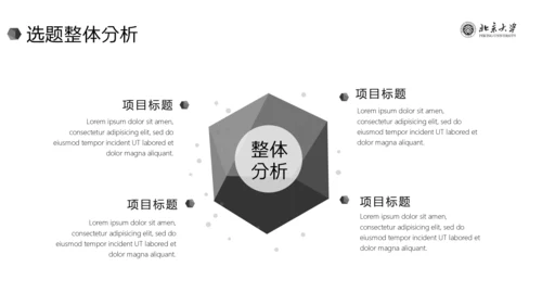 极简黑白线条毕业答辩通用PPT模板