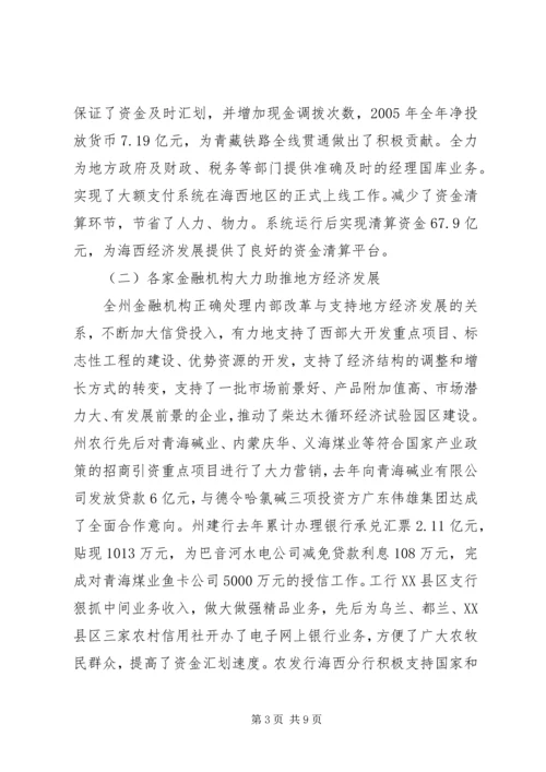 副州长在州金融工作座谈会上的讲话.docx