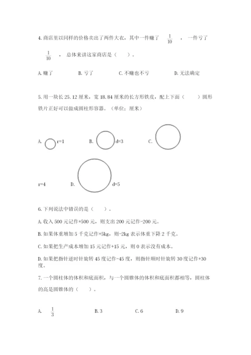 苏教版数学小升初模拟试卷推荐.docx