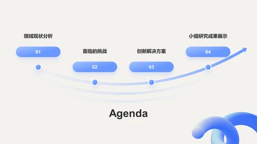 蓝色渐变风小组作业汇报PPT模板
