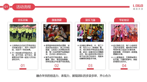 公司团建活动项目介绍通用PPT模板