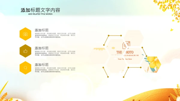 立秋金秋丰收季节秋天二十四节气立秋PPT模板