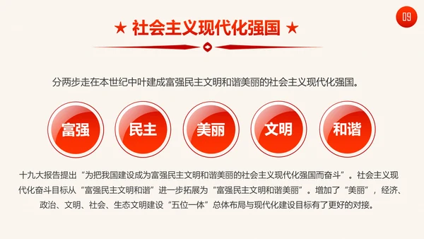 学习十九大精神新提法新举措PPT模板