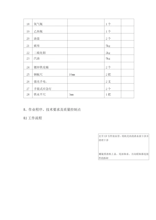 锅炉螺旋捞渣机大修作业指导书.docx