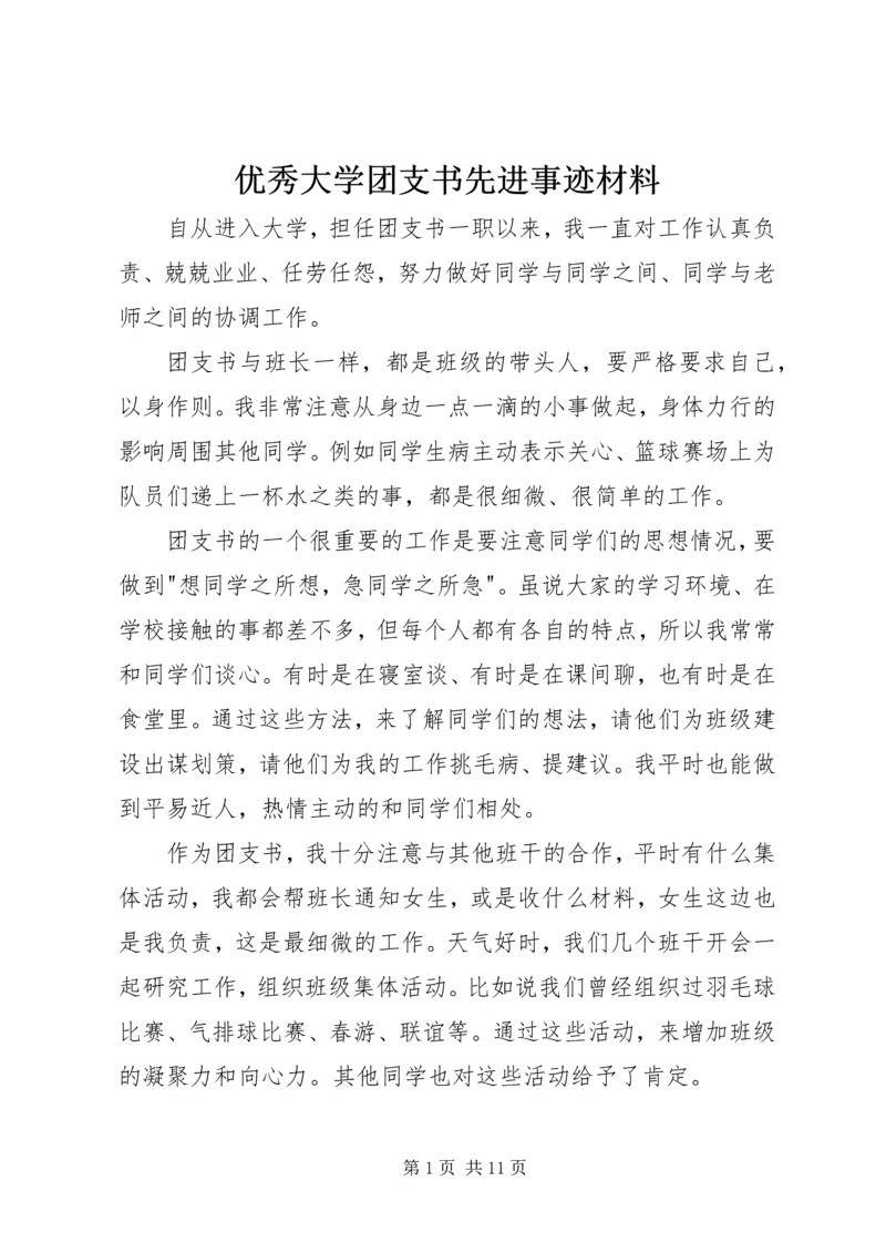 优秀大学团支书先进事迹材料.docx