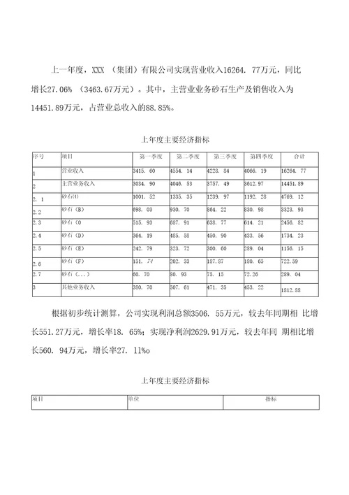 砂石项目实施方案参考模板