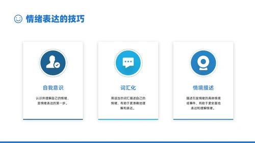 蓝色商务实拍风格调节情绪主题班会PPT课件