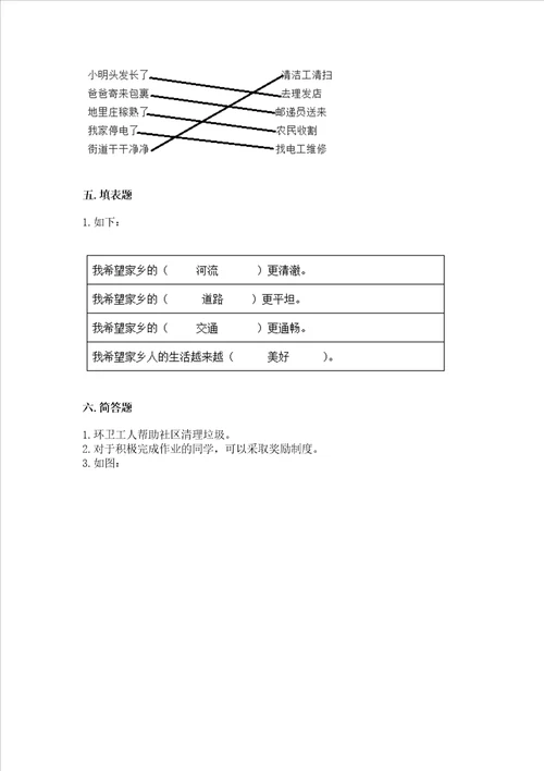 2022小学二年级上册道德与法治期末测试卷附答案能力提升