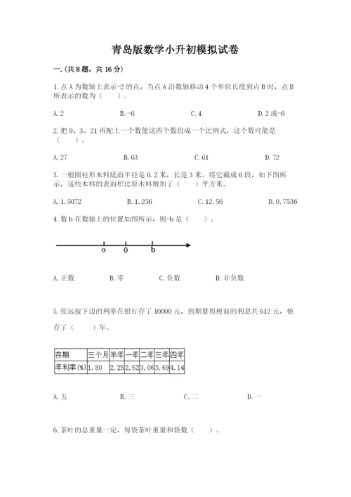 青岛版数学小升初模拟试卷附完整答案（各地真题）.docx
