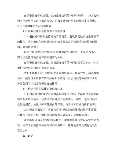 法律职业伦理在律师执业中的重要性