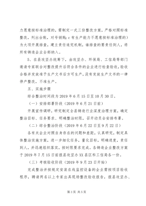 铸造行业深度治理整治方案.docx