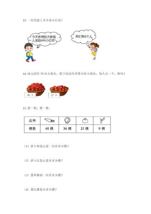 小学二年级数学应用题50道带答案（综合卷）.docx