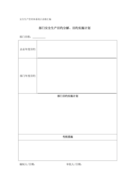 安全生产管理体系记录表格汇编.docx