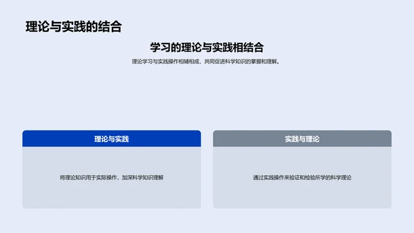 科学理论实验报告PPT模板