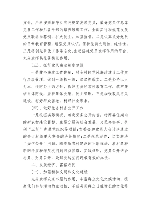 村级党支部年度工作计划范文.docx