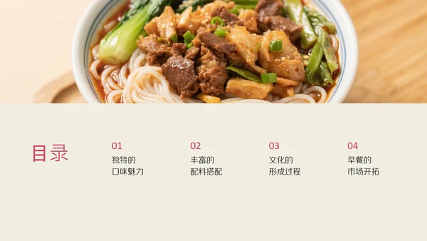 中国美食之绵阳早餐介绍PPT模板