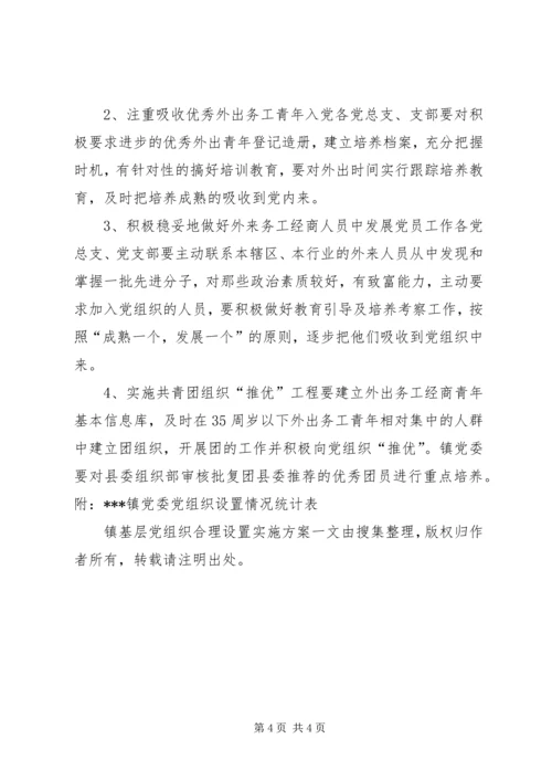 镇基层党组织合理设置实施方案 (3).docx