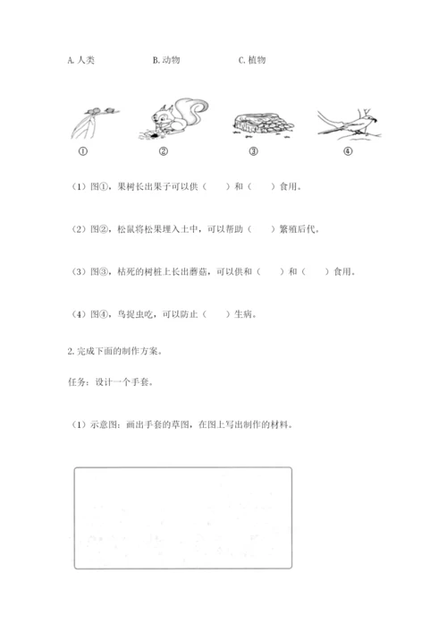 教科版二年级上册科学期末测试卷及答案（夺冠）.docx