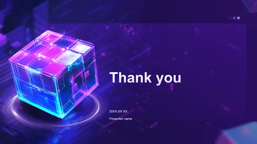 紫色3D风AI产品立项策划提案PPT主题