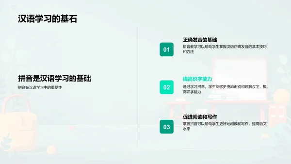 拼音学习指南PPT模板