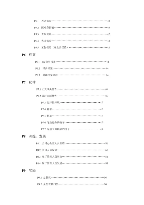 大型连锁餐厅员工标准手册.docx