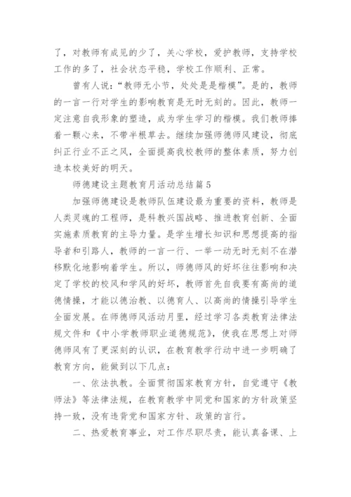 2022师德建设主题教育月活动总结（通用12篇）.docx