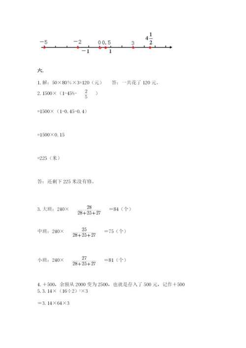 四川省【小升初】2023年小升初数学试卷附答案（基础题）.docx