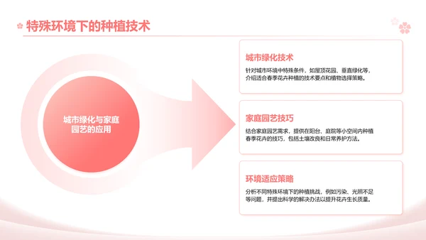 粉色实景风春季花卉主题汇报PPT模板